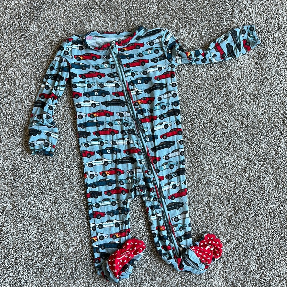 Posh Peanut Miles Footie Zippered One Piece Jammies